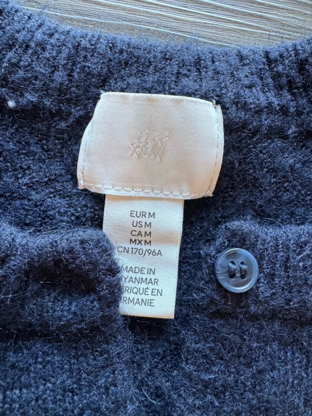 H&M Knit Cardigan Navy Blue - Picture 2 of 3